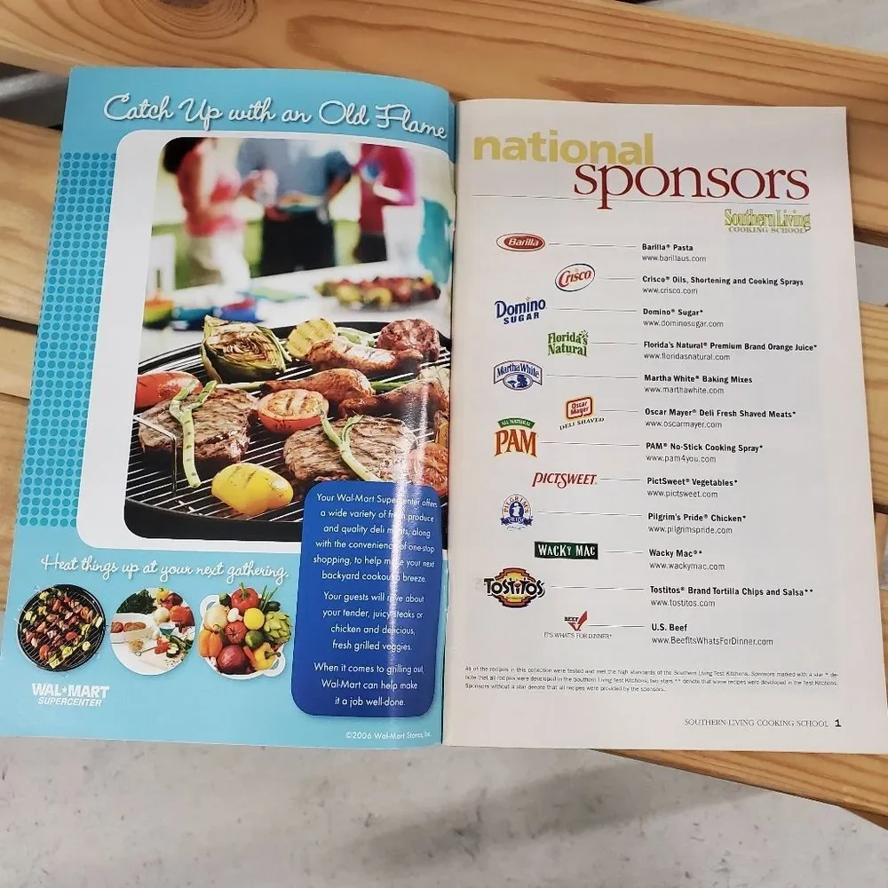 Southern Living Cooking School Make it Easy Cookbook Recipe Book Summer 2006